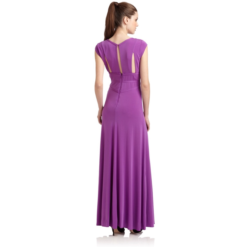 BCBGMAXAZRIA Orchid Lulu Cutout Bodice Gown - Picture 3 of 6